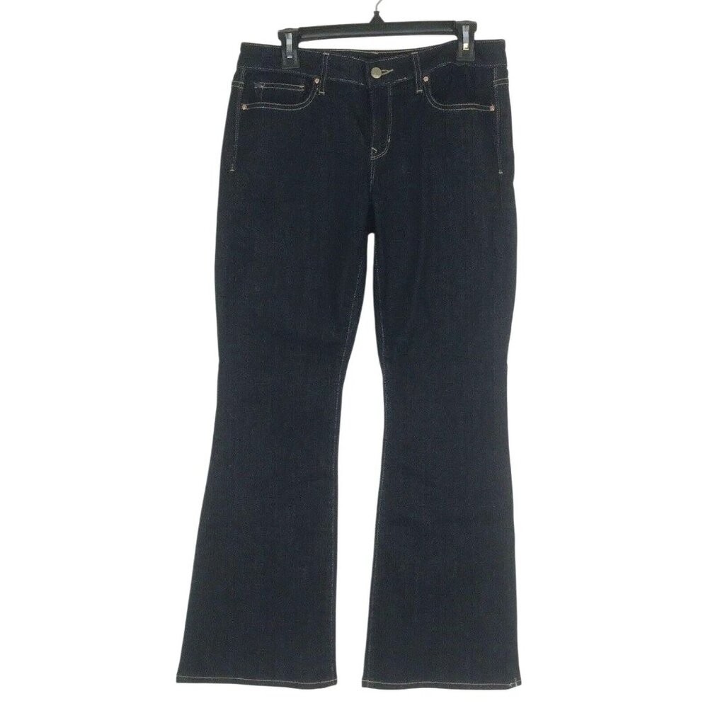 Gap 1969 Womens Flare Dark Wash Jeans 8 Stretch Boho Western